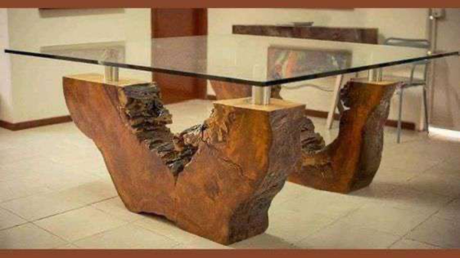 Mesa river table em sala de estar